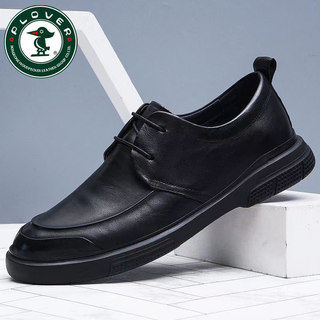 New Winter Leather Shoes for Men, Genuine Leather Breathable Casual Shoes, Soft Soles, Versatile Business Formal Wear, Non-Slip Soft Soles, Middle-Aged Men's Shoes