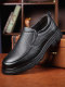 First-layer cowhide men's shoes autumn new genuine leather business leather shoes for middle-aged and elderly men non-slip dad shoes soft-soled casual shoes