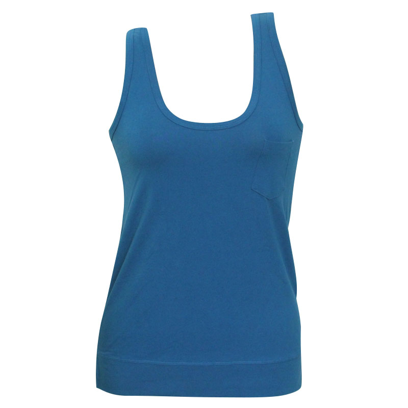EaSinESS / Dựa vào nhà 4009 Phụ nữ Lycra cotton Áo thun co giãn hình chữ I Thoải mái áo ba lỗ nữ ngắn