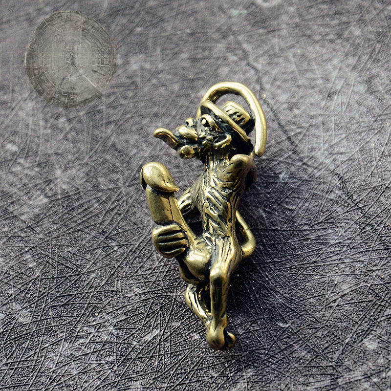 Creative Brass Fun Monkey Key Chain Pendant Zodiac Monkey Car Key Chain Pendant Street Stall Supply Creative Brass Fun Monkey Key Chain Pendant Zodiac Monkey Car Key Chain Pendant Street Stall Supply