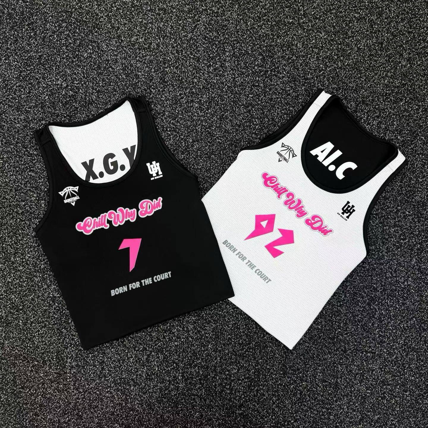 товар из китая uhballer美式双面篮球服套装男id定制两面穿速干球衣比赛训练队服 Uhballr