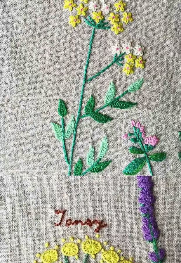 Handmade DIY daisy gói vật liệu thêu Aoki và trẻ em Châu Âu thêu vải lanh thêu gói vật liệu gói - Bộ dụng cụ thêu mẫu tranh thêu đẹp