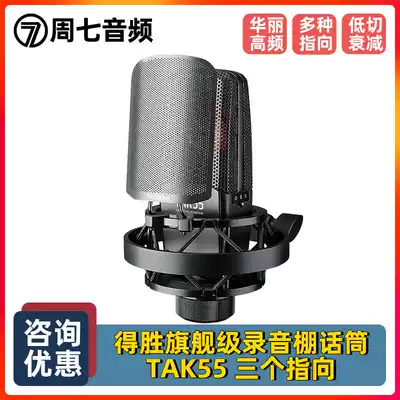 TAKSTAR TAK55 Large Shock film Condenser microphone Mobile phone live broadcast Computer recording Audiobook recording studio