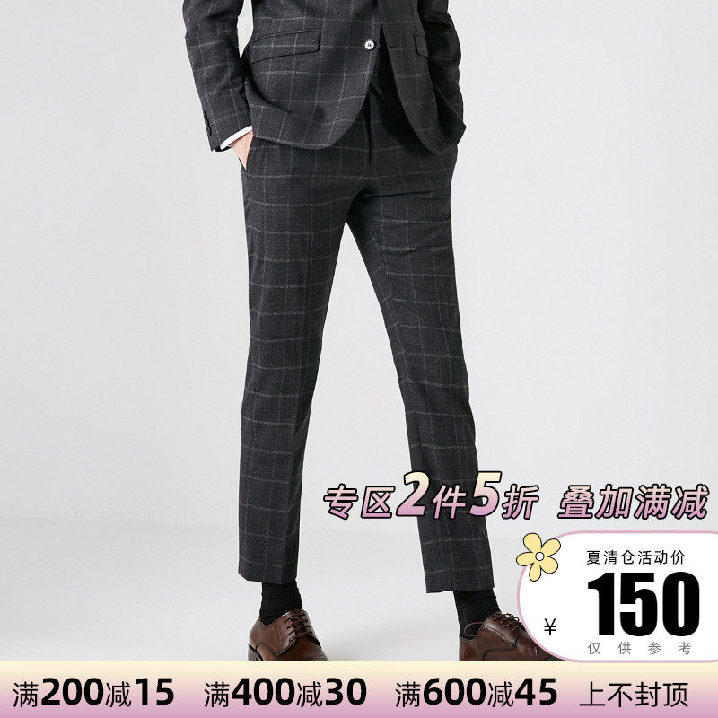 2 PIECES 5% OFF )SELECTEDSELECTED MEN's NEW BUSINESS CASUAL SLIM TROUSERS 41838Y501