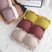 Chest bra underwear strapless strap gathering non-slip small chest bottoming inside with students thin breast wrap chest women anti-light