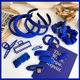 Whitening Klein blue headband hairpin hair accessories in Korean blue all-match hairband side clip 2021 new style