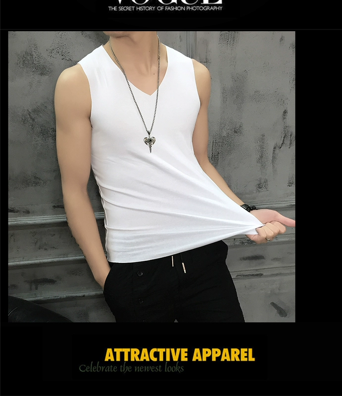 Mùa hè liền mạch vest nam mỏng phần thoáng khí Áo sơ mi cotton trẻ trung không tay áo thun xu hướng vest thể thao - Áo vest cotton áo ba lỗ tập gym