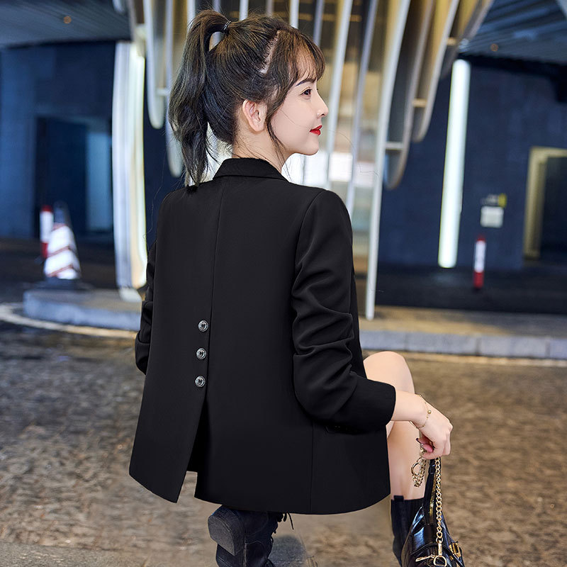 Petite Black Blazer for Women, Spring and Autumn 2026 New Style, High-End, Slim-Fit, Casual Short Suit Jacket Petite Black Blazer for Women, Spring and Autumn 2026 New Style, High-End, Slim-Fit, Casual Short Suit Jacket