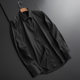 High-end custom clothes shirt men's long-sleeved business formal wear high-end black silk casual men's printed shirt