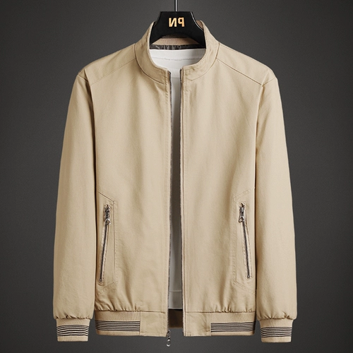 Мужская осенняя хлопковая куртка, для среднего возраста