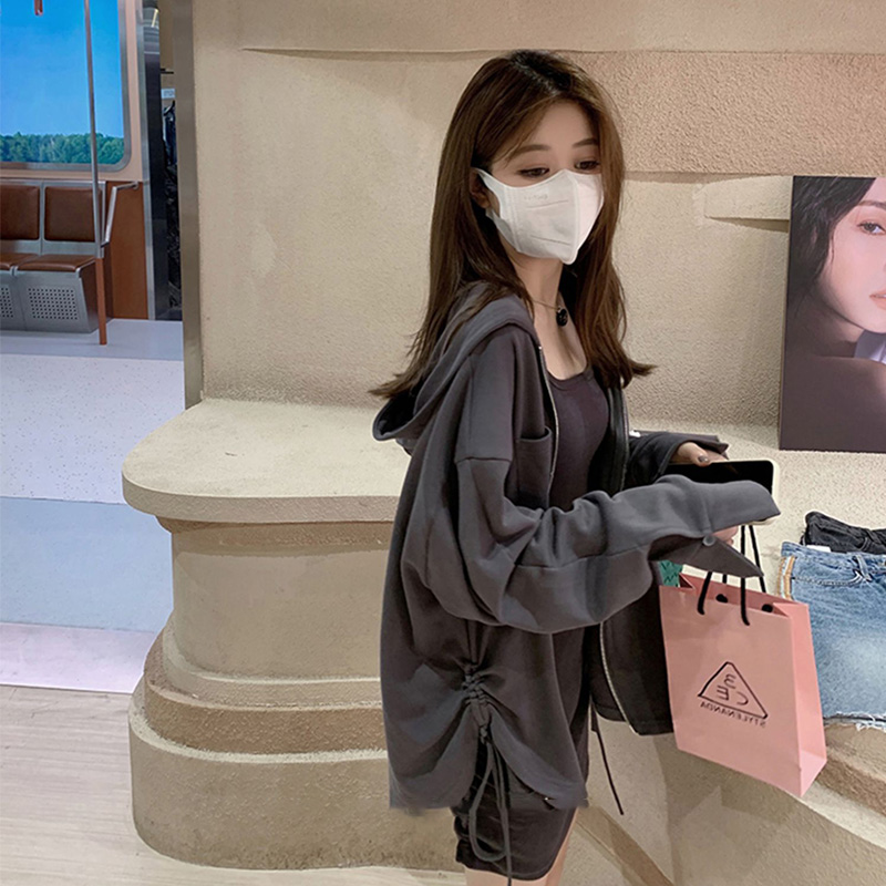 Early autumn loaded with new lukewarm wind women's superior temperament The goddess Fan Wei's dress The dress Two-two-style suit Spring and autumn