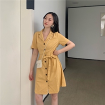 French retro Platycodon grandiflorum eggsshop anarchy wind funeral fairy Super fairy sweet knee first love dress summer