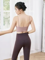 Không có vòng thép tập hợp bọc ngực áo ngực đẹp trở lại đồ lót thể thao chống sốc chạy áo ngủ ống hàng đầu nữ sinh áo pitch