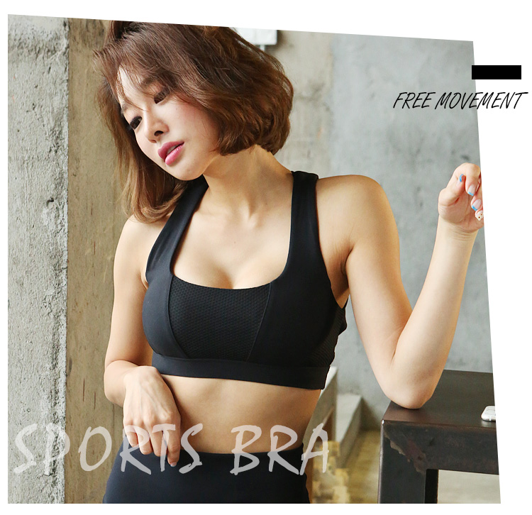 Dây đeo rỗng với sức mạnh cao hỗ trợ thể thao yoga chống sốc áo lót thể thao