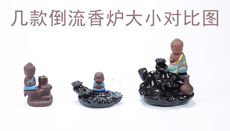 Yuxuan Sáng tạo hoa chèn ngược hương đốt bình hoa sen ao tím cát vàng ngọc đầy đủ nhà sư nhỏ - Vase / Bồn hoa & Kệ giỏ hoa treo ban công