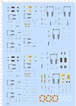 68304 full page glue 1 200 airport WT-250 trailer water sticker ana passenger plane pull paper model model water sticker