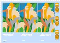 81642 Signature English nameplate full-page glue no scale NOHOO homemade model sticker model A4