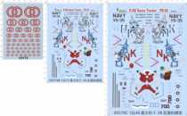 00578-Italian Gireira S-3B anti-submarine VS35 Santa Claus painted aircraft model water sticker