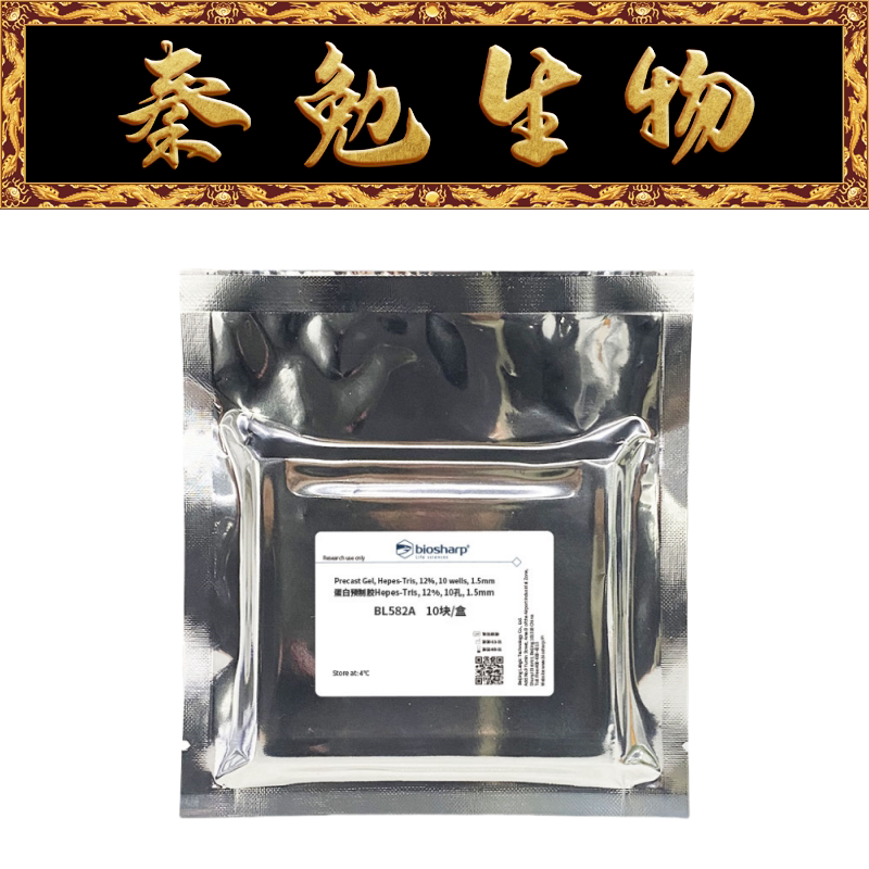 Biosharp白鲨 BL582A 蛋白预制胶Hepes-Tris,12％,10孔,1.5mm