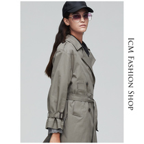 Loose profile beige windbreaker womens long 2020 spring new high-end atmosphere b home brand wind classic