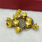 Золотые медные монеты, золотой браслет с одной бусиной, аксессуар, на удачу, 3D