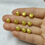 Золотые медные монеты, золотой браслет с одной бусиной, аксессуар, на удачу, 3D