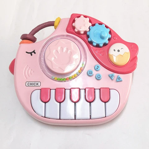 Музыкальный электрический синтезатор для младенца, микрофон, игрушка для мальчиков и девочек, 0-1-3 лет, раннее развитие