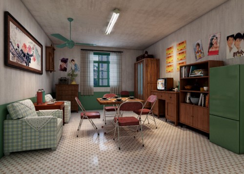 Living Room from the 70S and 80S, 80S Nostalgic House, Dining Room, Old House, Old Furniture, Restored Scene, Old