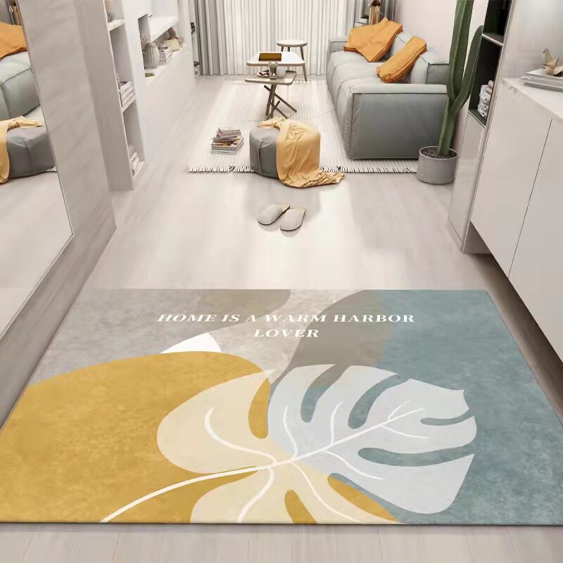 Entrance to doormat Doormat Doormat Doorway Pvc Erasable free leather cushion Kitchen Anti-Oil tailoring Custom