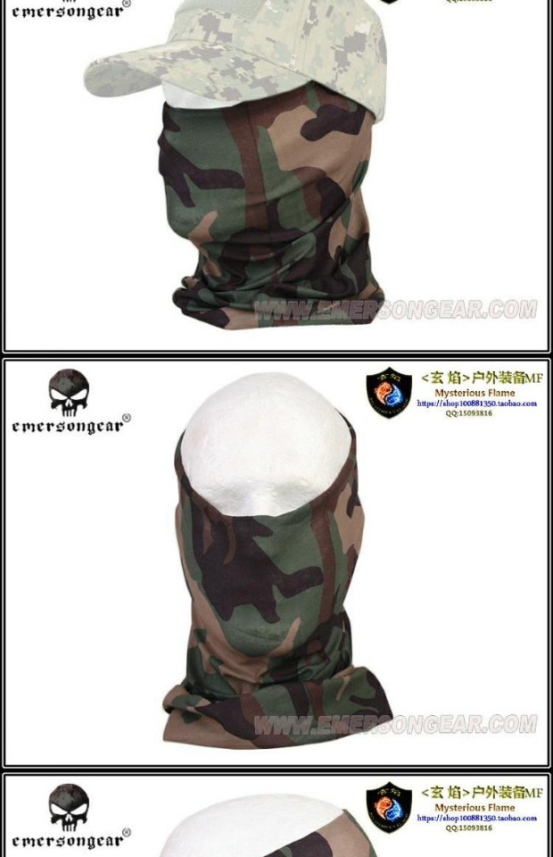 Emersongear / Emerson Đa chức năng nhanh chóng làm khô mồ hôi thấm hút khăn mặt nạ khăn trùm đầu khăn mặt cưỡi khăn đa năng phượt thủ