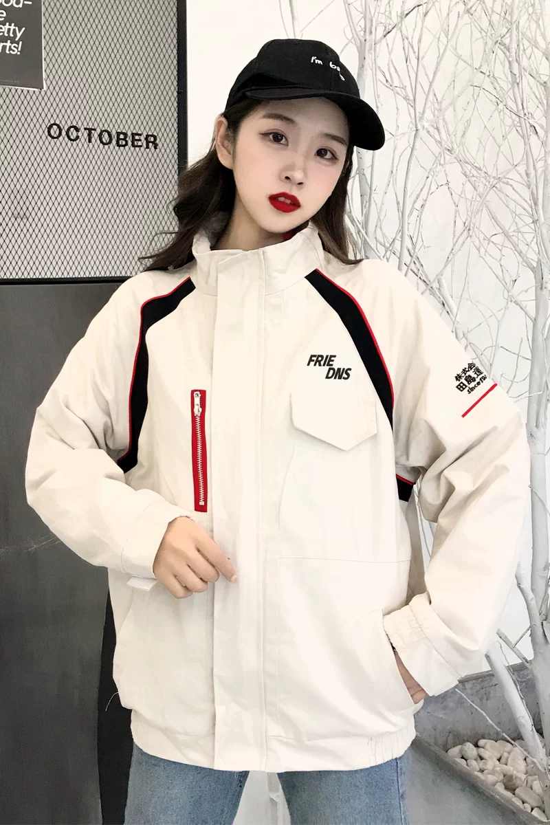Brand retro jacket for men and women, 2021 collection, oversize, for beloved, with embroidery