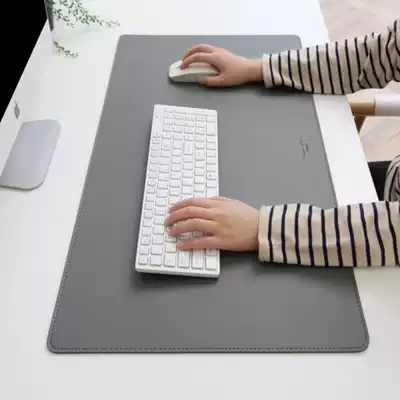 Korea Theres two-color double-sided leather desk pad 80x40cm Mouse pad Student business finishing pad
