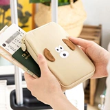 Мультяшная вместительная и большая сумка для паспорта для путешествий, система хранения подходит для мужчин и женщин, картхолдер, шоппер с молнией, Южная Корея