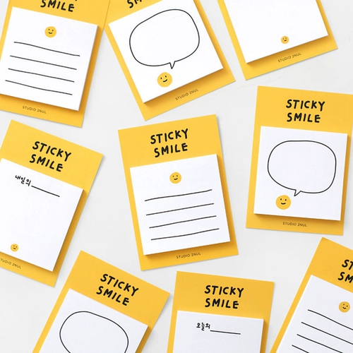 Южная Корея 2NUL улыбается и знаки Примечания из этих примечаний, примечания, изучение многофункциональных удобных наклеек, 40 кусочков наклеек