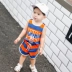 Quần áo trẻ em 2019 hè mới 1-3-5 tuổi boy boy baby baby cotton ngoại quốc tay ngắn phù hợp với thủy triều - Phù hợp với trẻ em Phù hợp với trẻ em