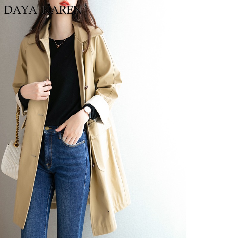 DayaKaren light extravagant women's clothing 2022 Fall new casual loose turtresses in the middle of a long version of the little subs
