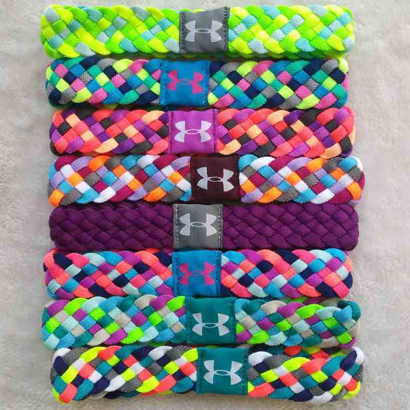 American Fashion Six Strands Woven Hair Band Sports Yoga Fitness Running Tennis Dance Head With Headscarf Hair Stirrup Hair