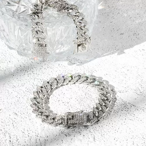 Брендовый кварцевый стальной ремешок, часы в стиле хип-хоп, комплект