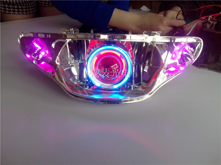 Fuxi Qiaoge Country II Đèn pha hội xe máy Refit Xenon Light Lens Angel Eye Devil Eye Fish Eye - Đèn HID xe máy đèn pha bi cầu xe máy