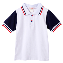 Kindergarten garden clothes Short-sleeved tops for primary school students Summer day t-shirts Short-sleeved cotton polo shirts spot class clothes color