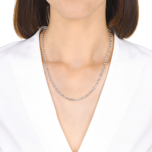 Платиновое ожерелье из жемчуга, платина 950 пробы