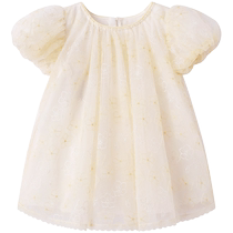 Robe dété britannique pour enfants cadeau de fête des enfants robe de princesse fine jupe tutu respirante boîte cadeau