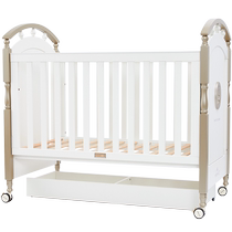 Yings crib newborn bb bed 0-6 years old classic European luxury childrens bed environmentally friendly