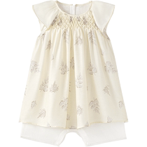 (Childrens Day Gift) Yingshi Childrens Clothes Princess Dress Gift Box Mulberry Silk Breathable Girls Dress Summer