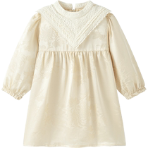 (série Gao) Ying filles robe boîte cadeau printemps vêtements pour enfants cour vent jupe bébé soie