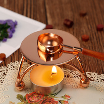 Retro fire lacquered seal wax seal with fire lacquer wax melting tool stove lava stove black gold candle silver metal