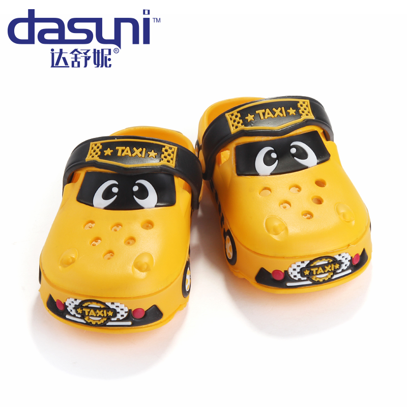 Children's cartoon hole shoes boys and girls baby slippers medium and small children non-slip soft bottom sandals beach shoes