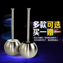 Stainless steel toilet brush holder suit Creative European-style bathroom toilet with base lengthened toilet wash toilet brush