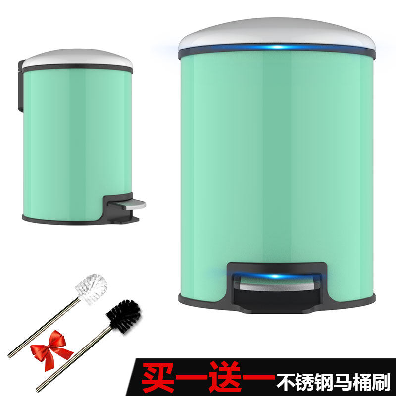 Home Pedaled Stainless Steel Trash Cans Covered Eurostyle Creative Large Living Room Kitchen Make-up Room Bedroom Feet