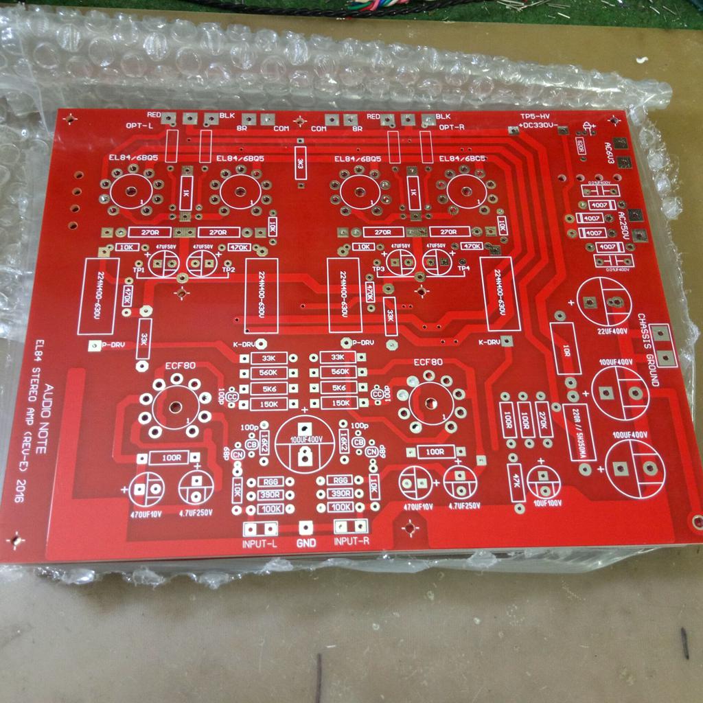 (A40) Direct engraved Audio Note EL84 PP push-pull PCB loose finished board